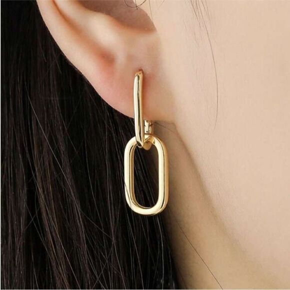 Bohemian hoop earrings M185 - Picture 1 of 3